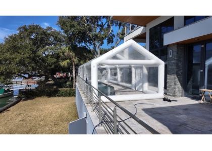 Case Study: Designing a Custom Inflatable Pool Dome for Year-Round Swimming