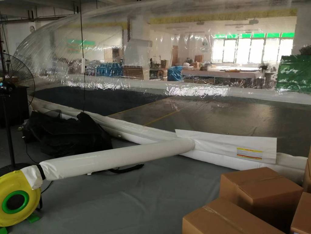 Testing the wind resistance of Inflatable Pool Cover