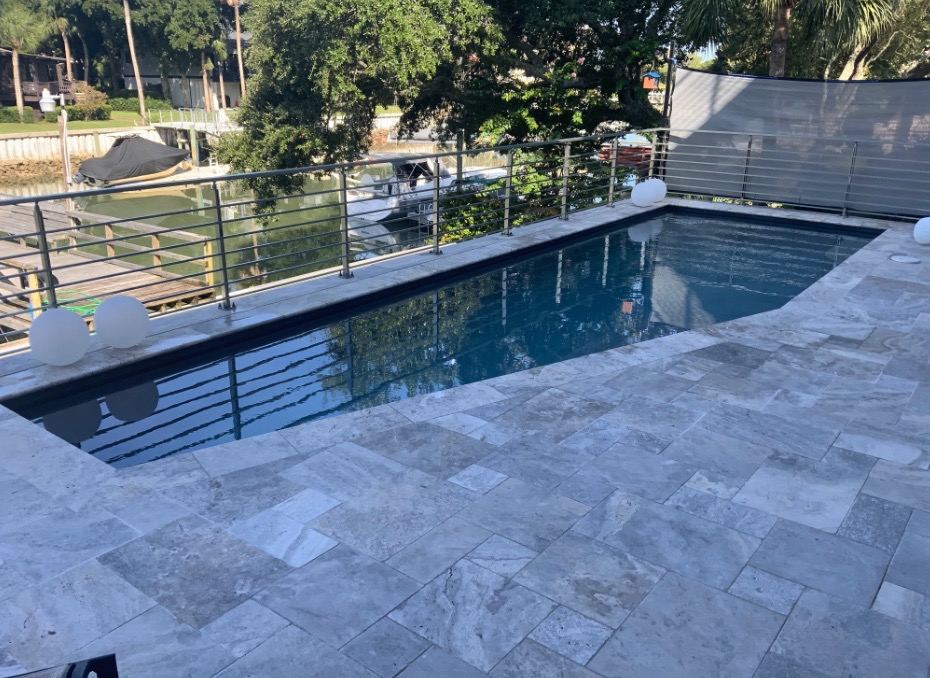 Site assessment and pool dimension measuring for custom dome