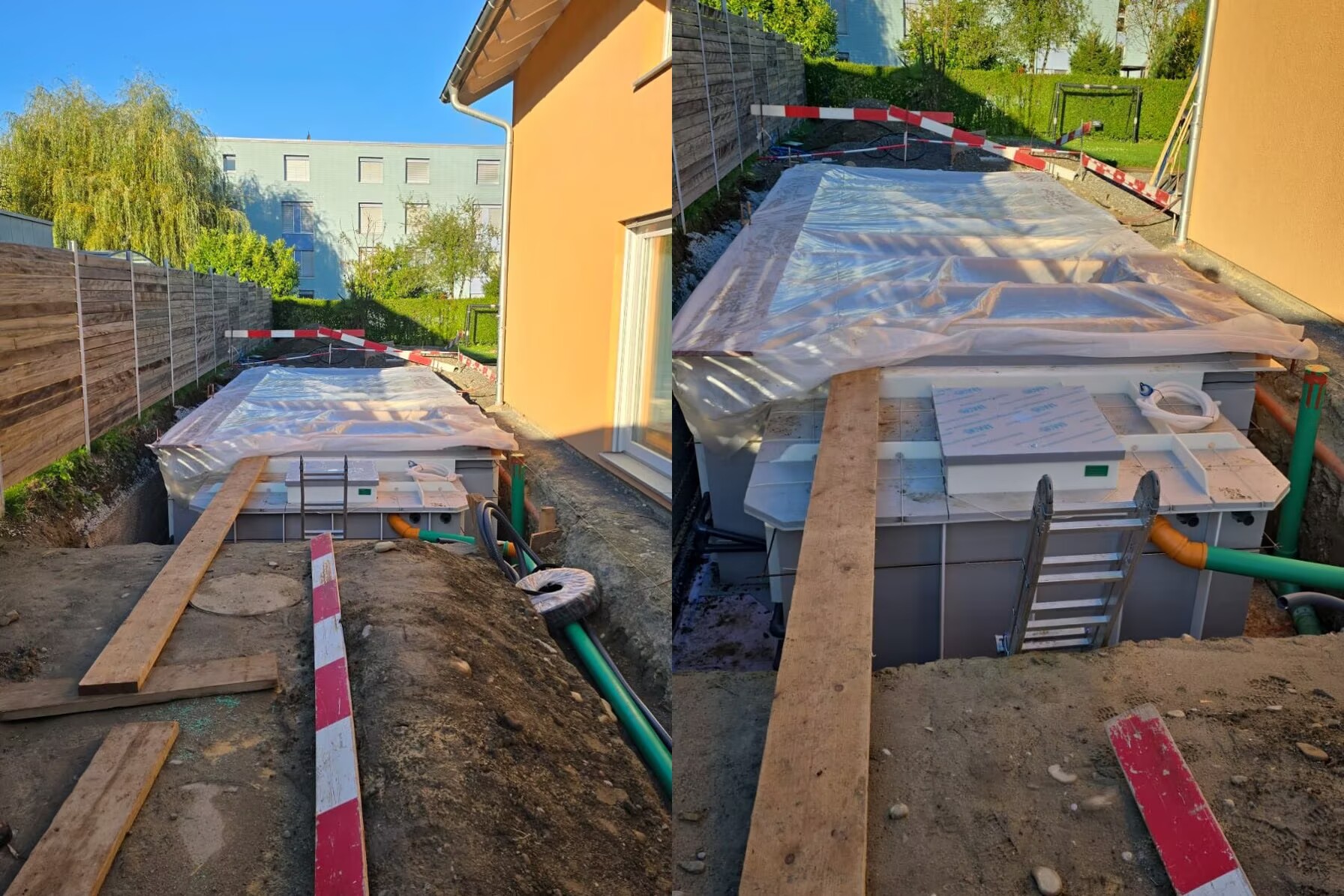 Customer's Pool Site Measurement Map