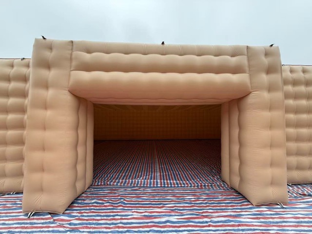 Connecting Blowers to Inflatable Hangar