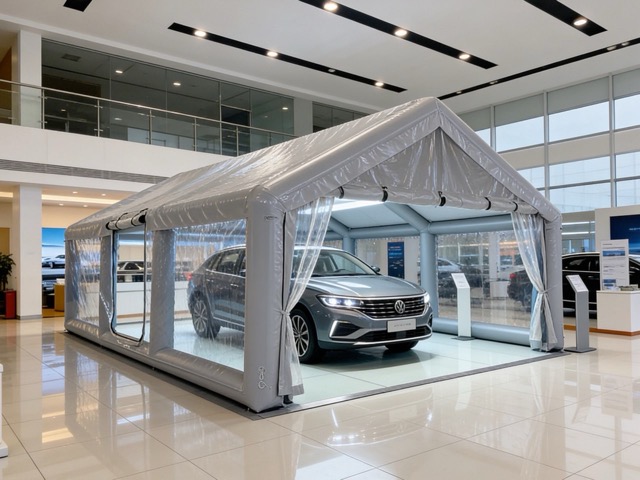 Sloped-Top Inflatable Car Cover