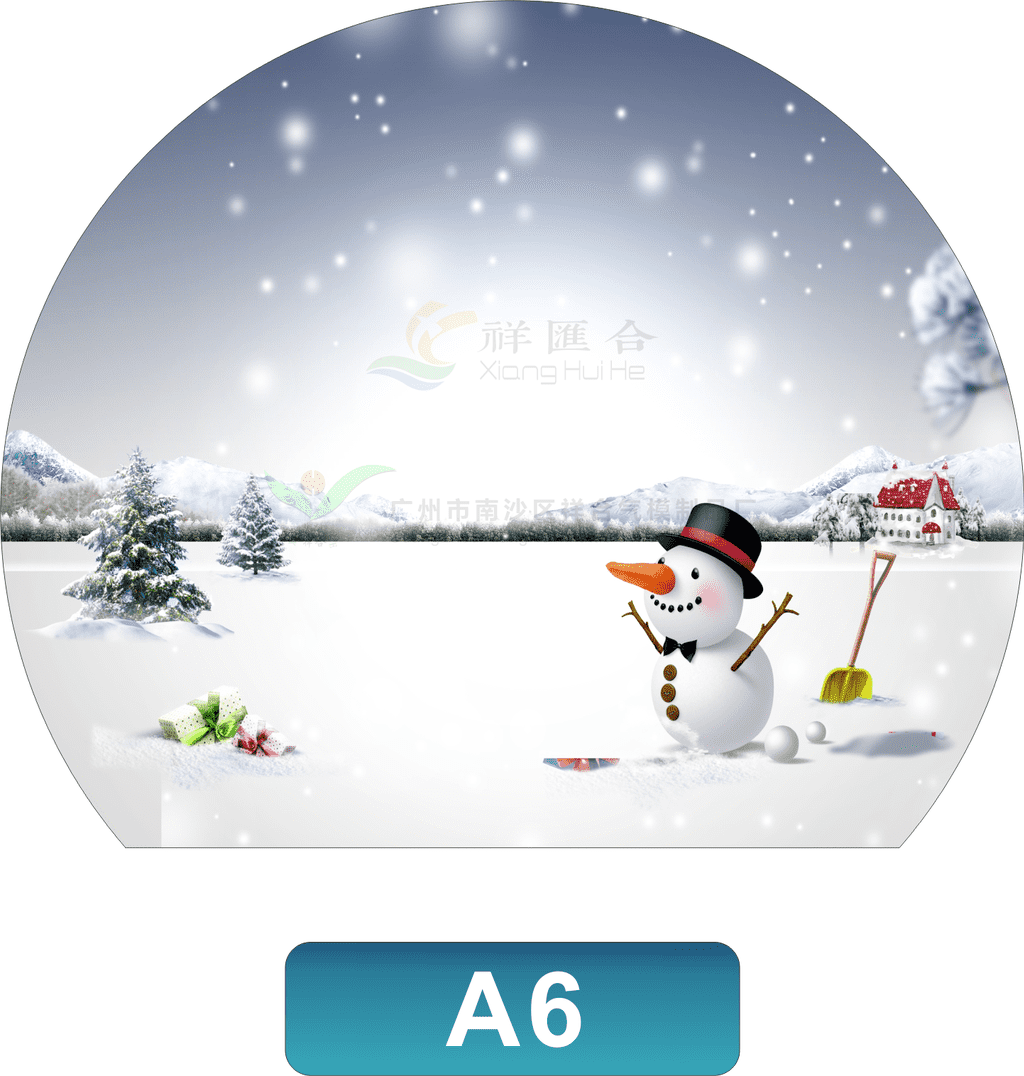 Outdoor Event Inflatable Snow Globe Background Image Set 6 for Garden Parties