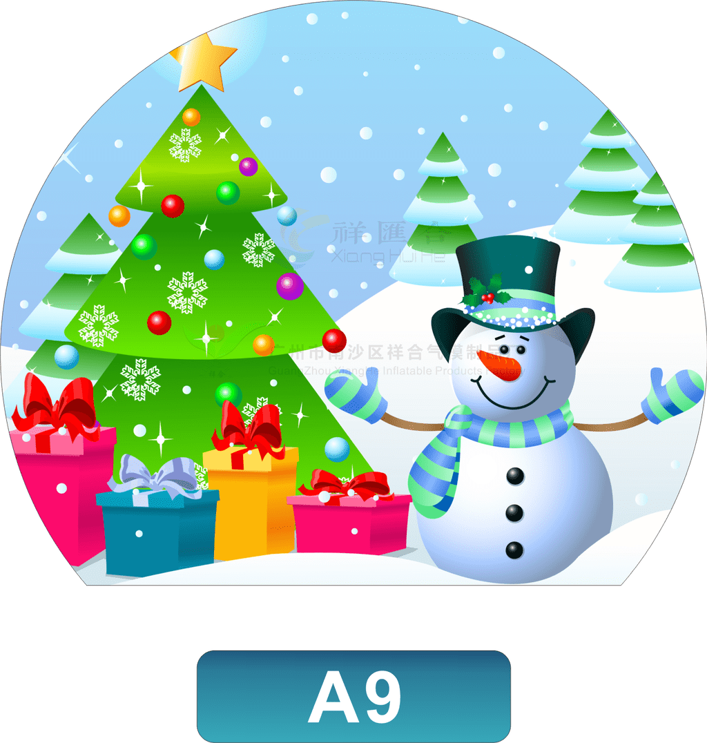 Outdoor Festival Inflatable Snow Globe Background Image Set 9 for Bubble Tents