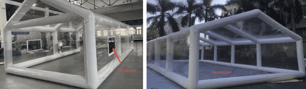 Custom Zipper Door for Inflatable Tent