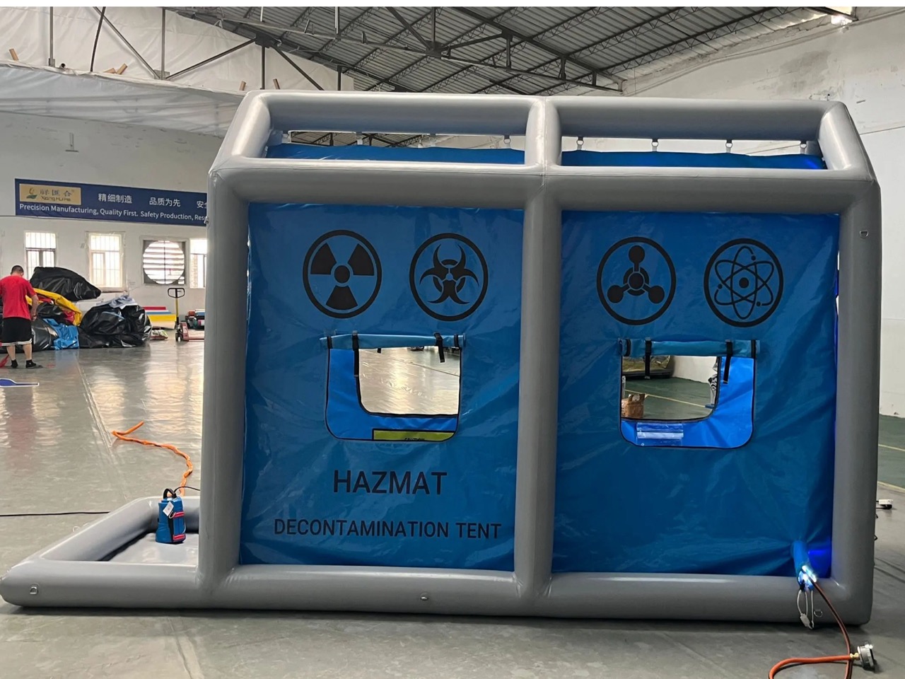 INFLATABLE DECONTAMINATION TENTS