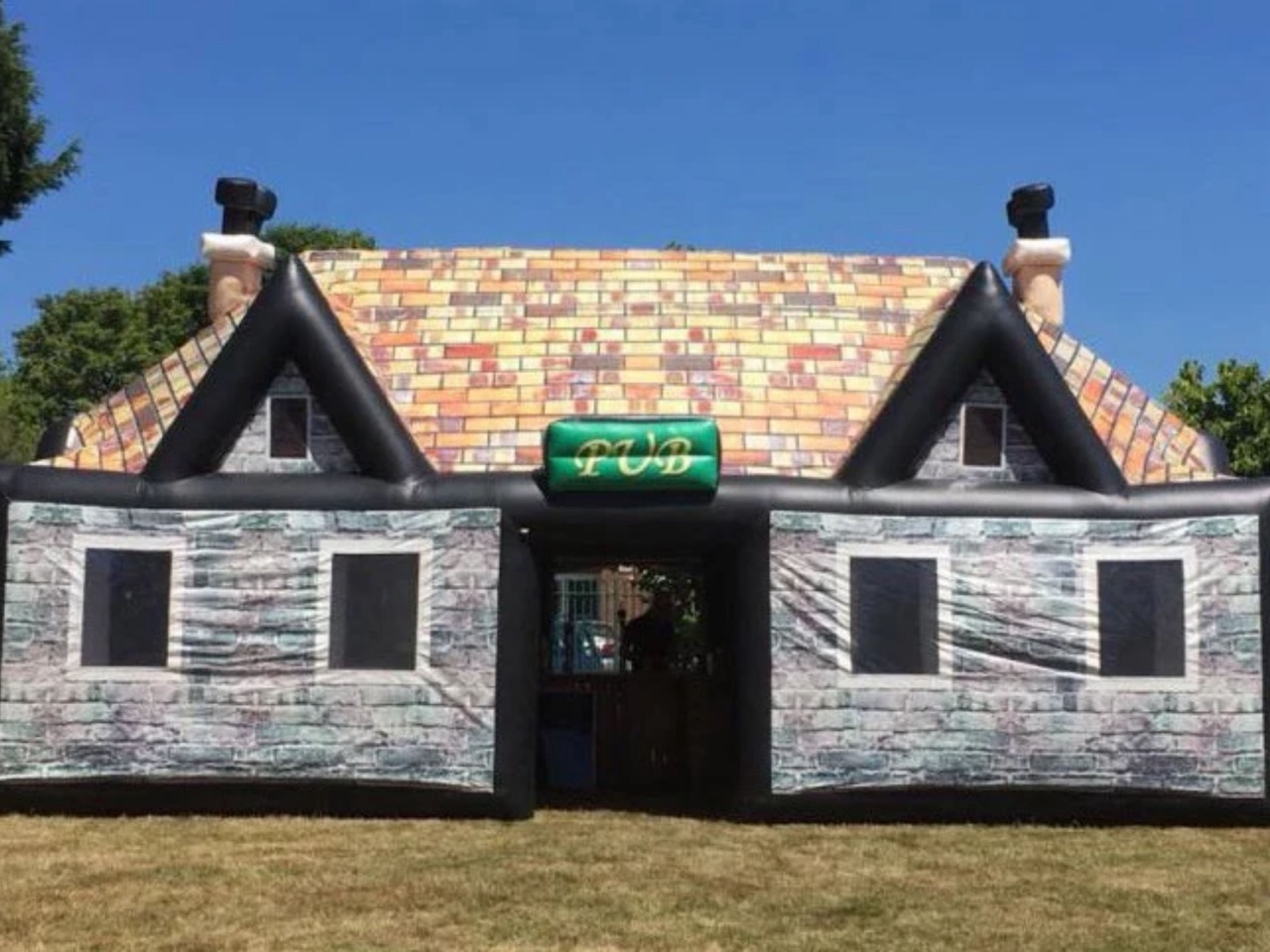 Inflatable bar tent