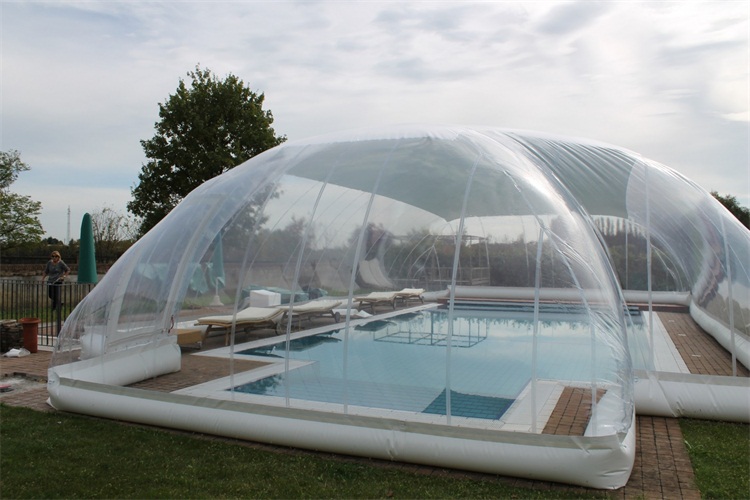 Transparent swimming pool inflatable tent factory