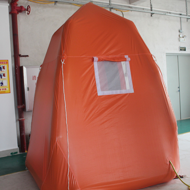 inflatable emergency shelter