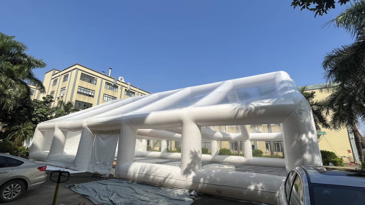 Inflatable event tent
