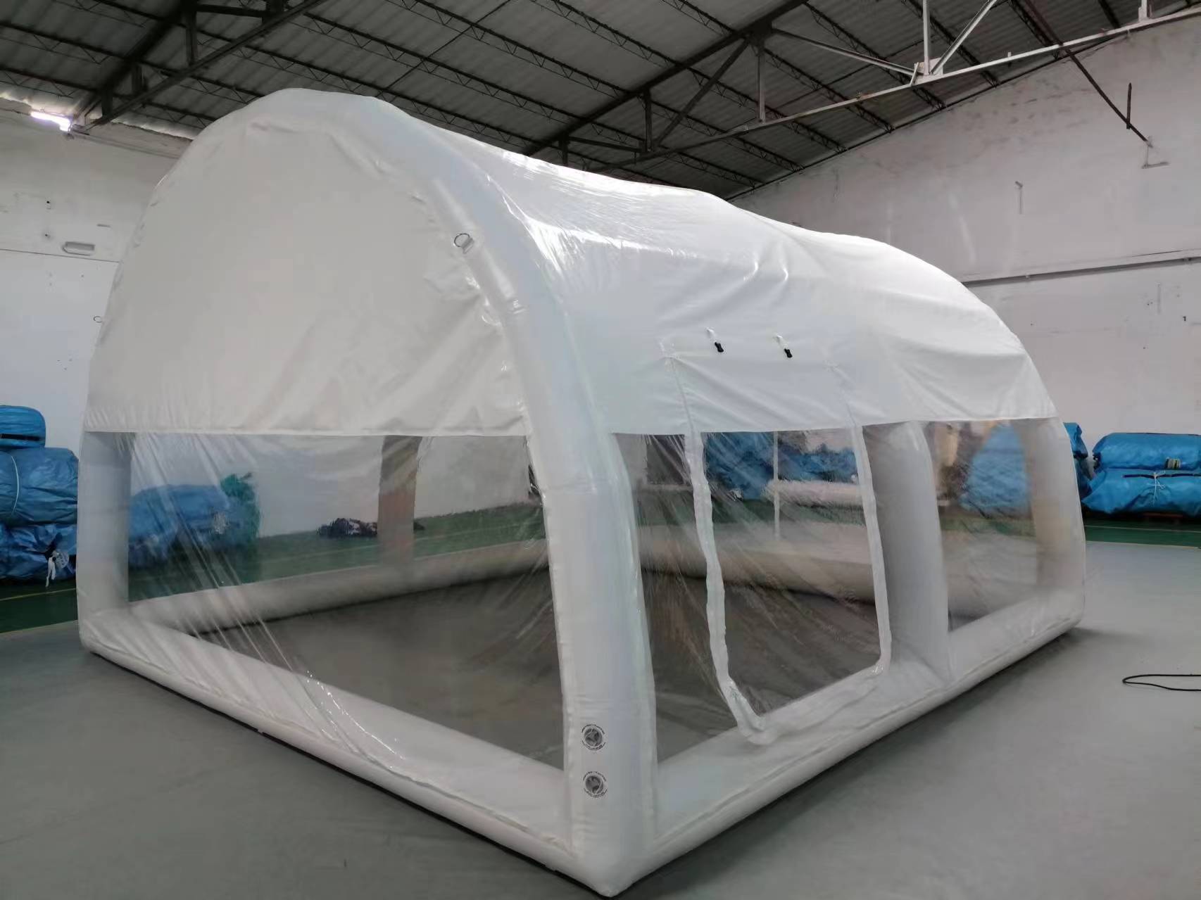 Inflatable pool dome