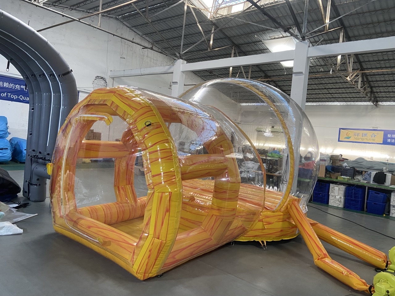 Transparent bounce house