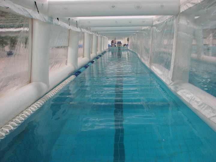 Swimming training tent