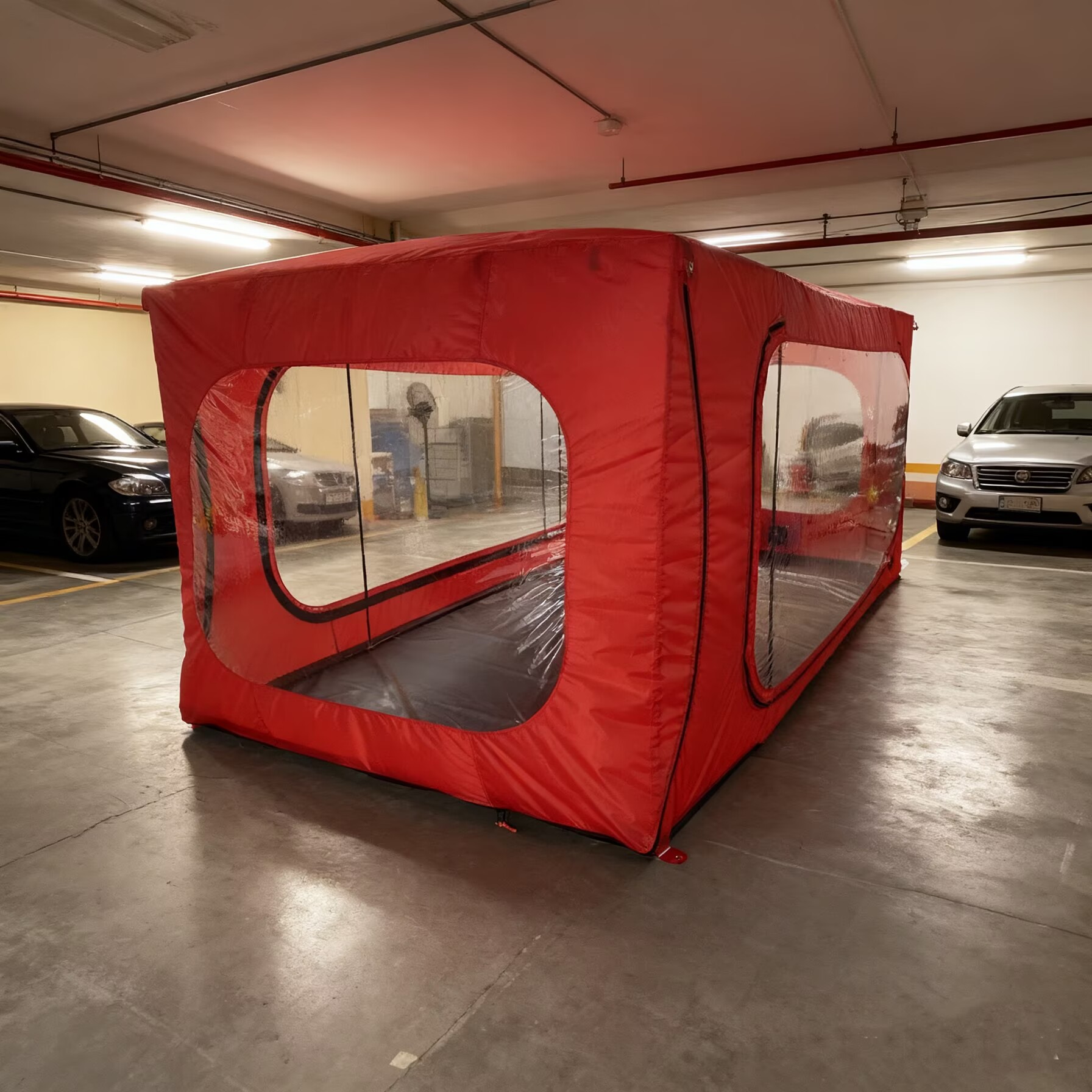 personalized air-supported auto shelter