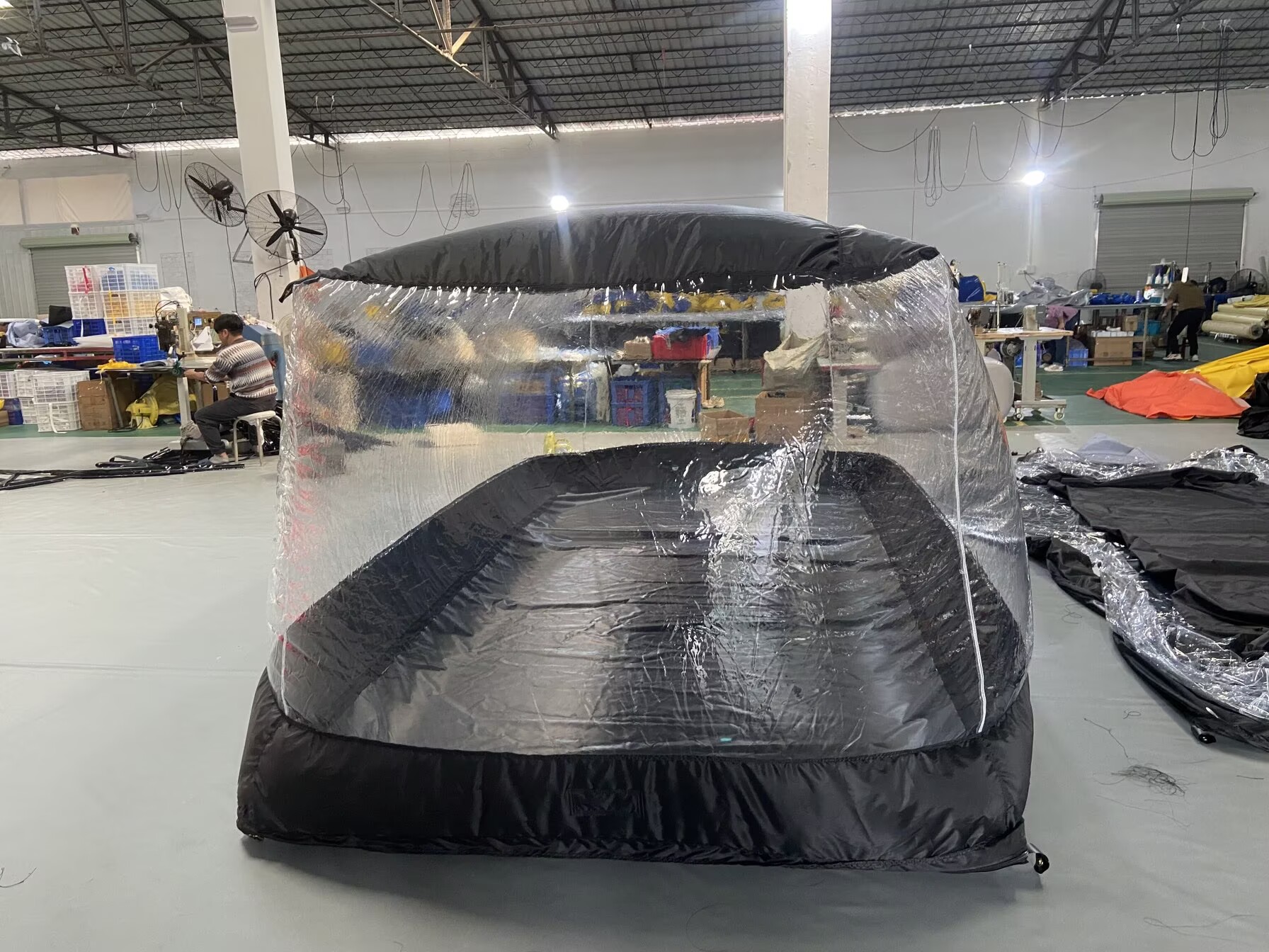 air-supported car cover