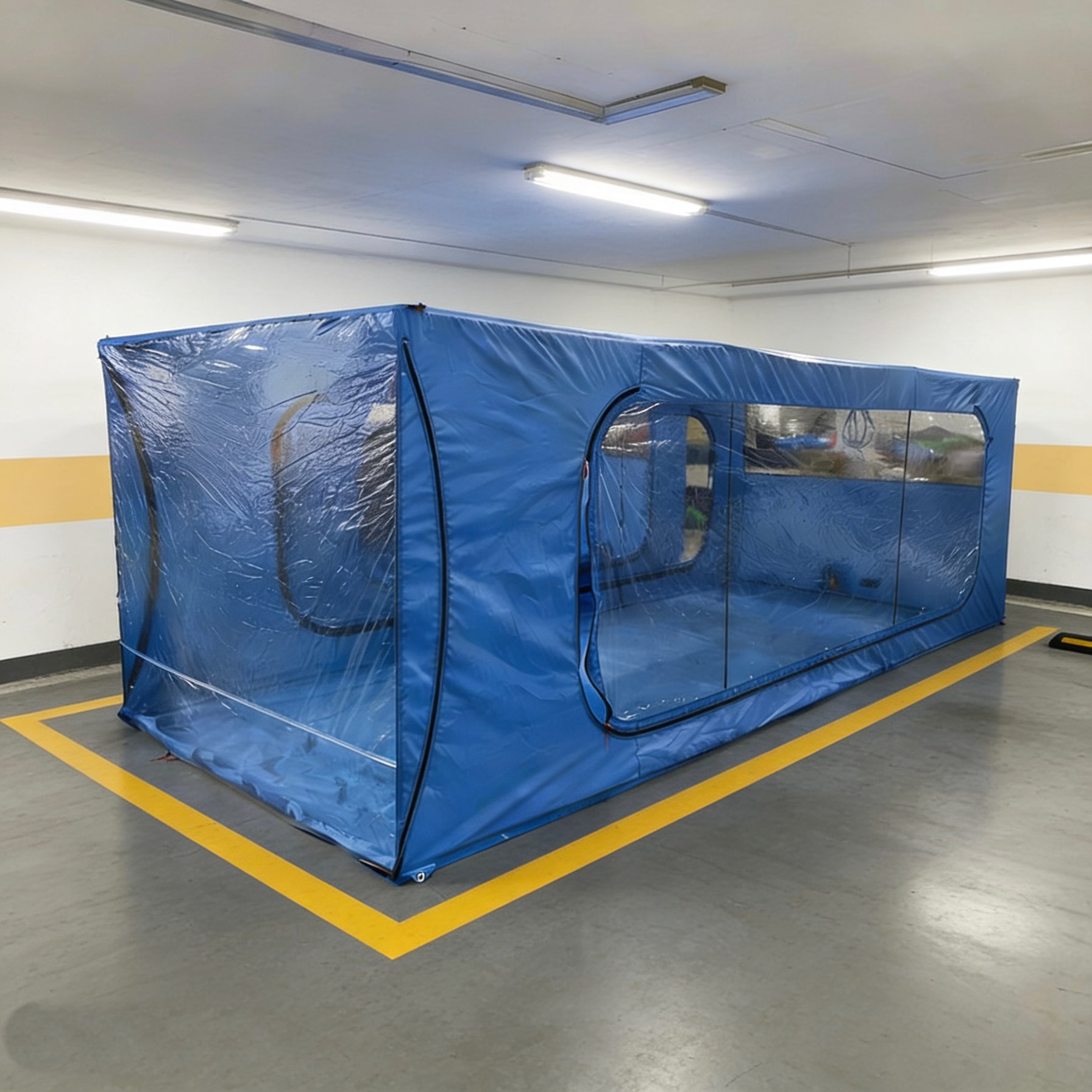 heavy-duty inflatable frame car cover