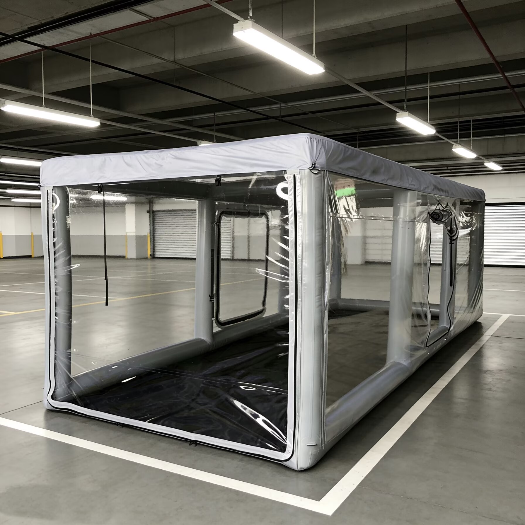 custom logo inflatable garage