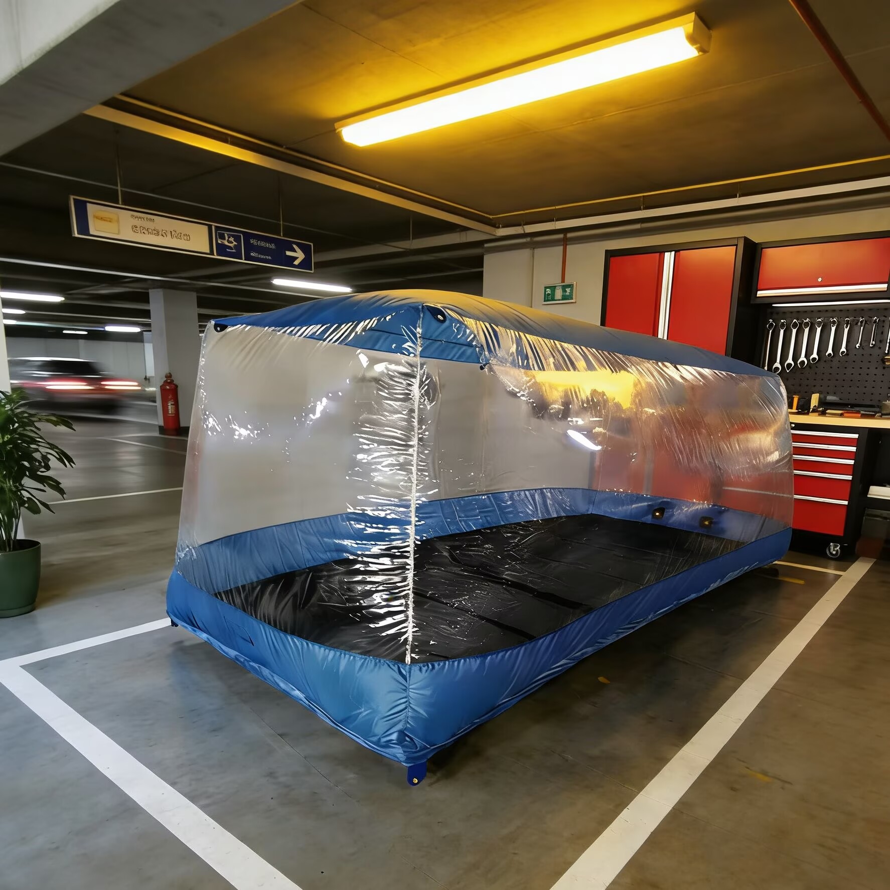 advanced inflatable car capsule