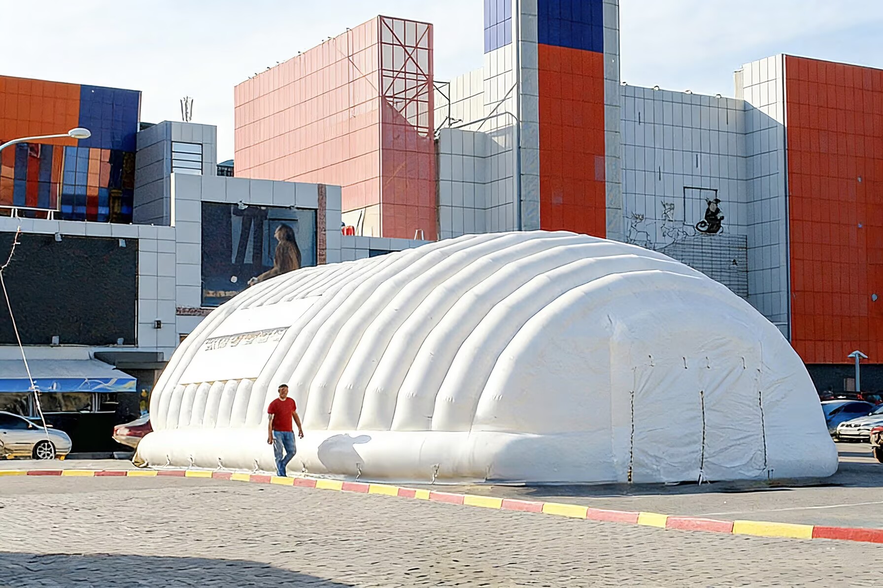 Custom large inflatable storage warehouse