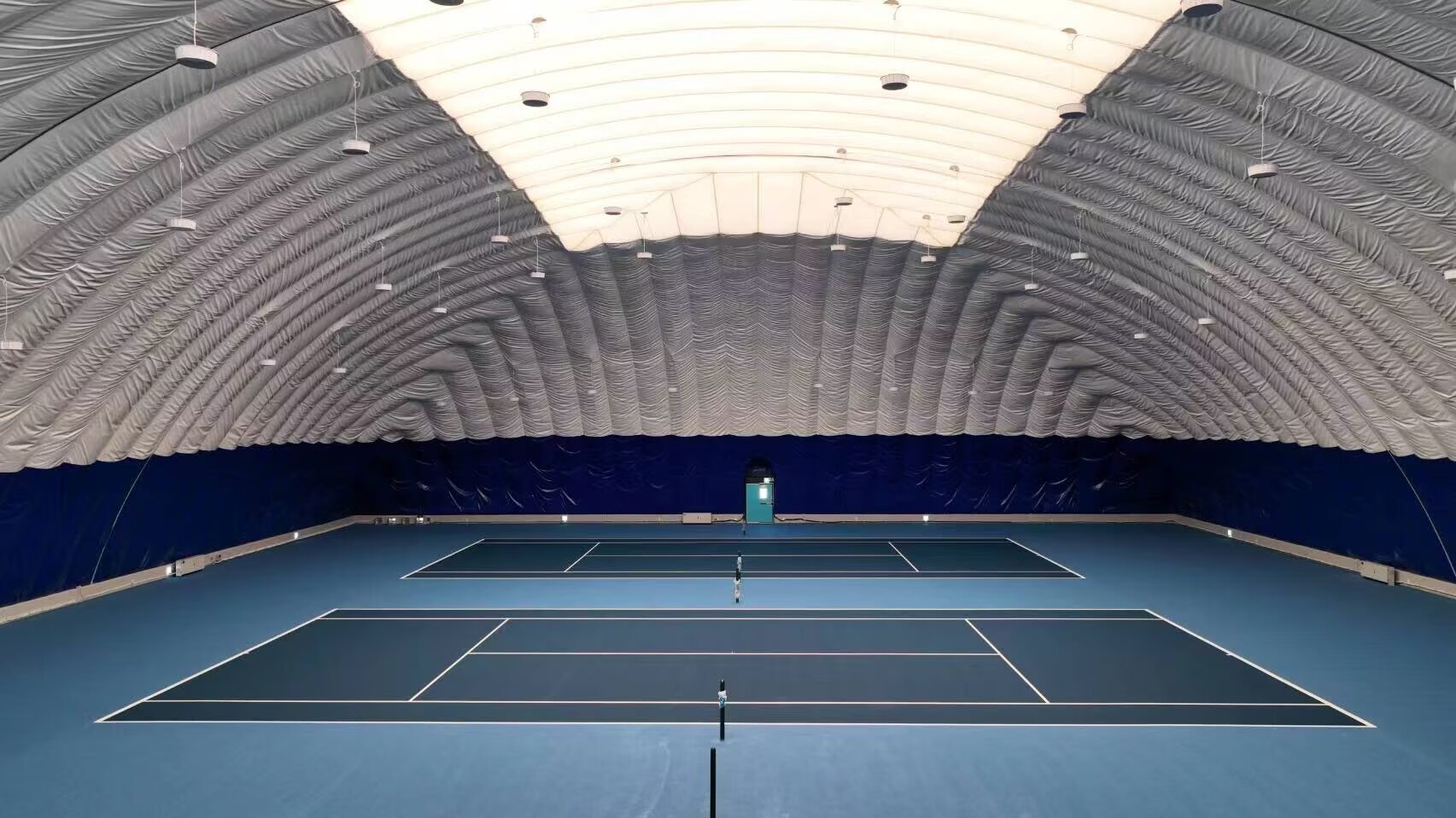 air-supported tennis structure
