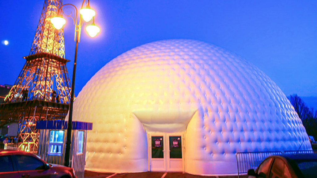 Air-supported structure dome