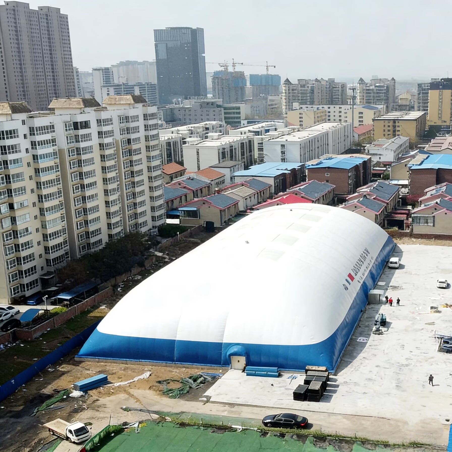 inflatable badminton hall