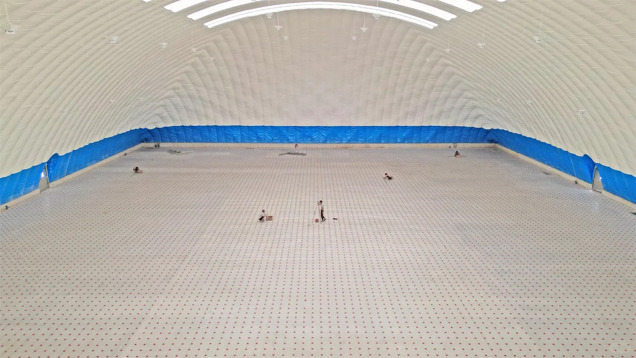 indoor inflatable sports facility