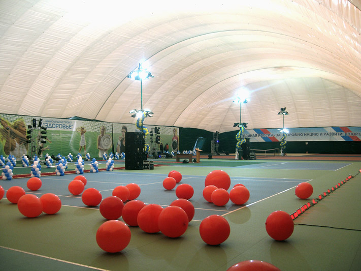 air-supported tennis hall