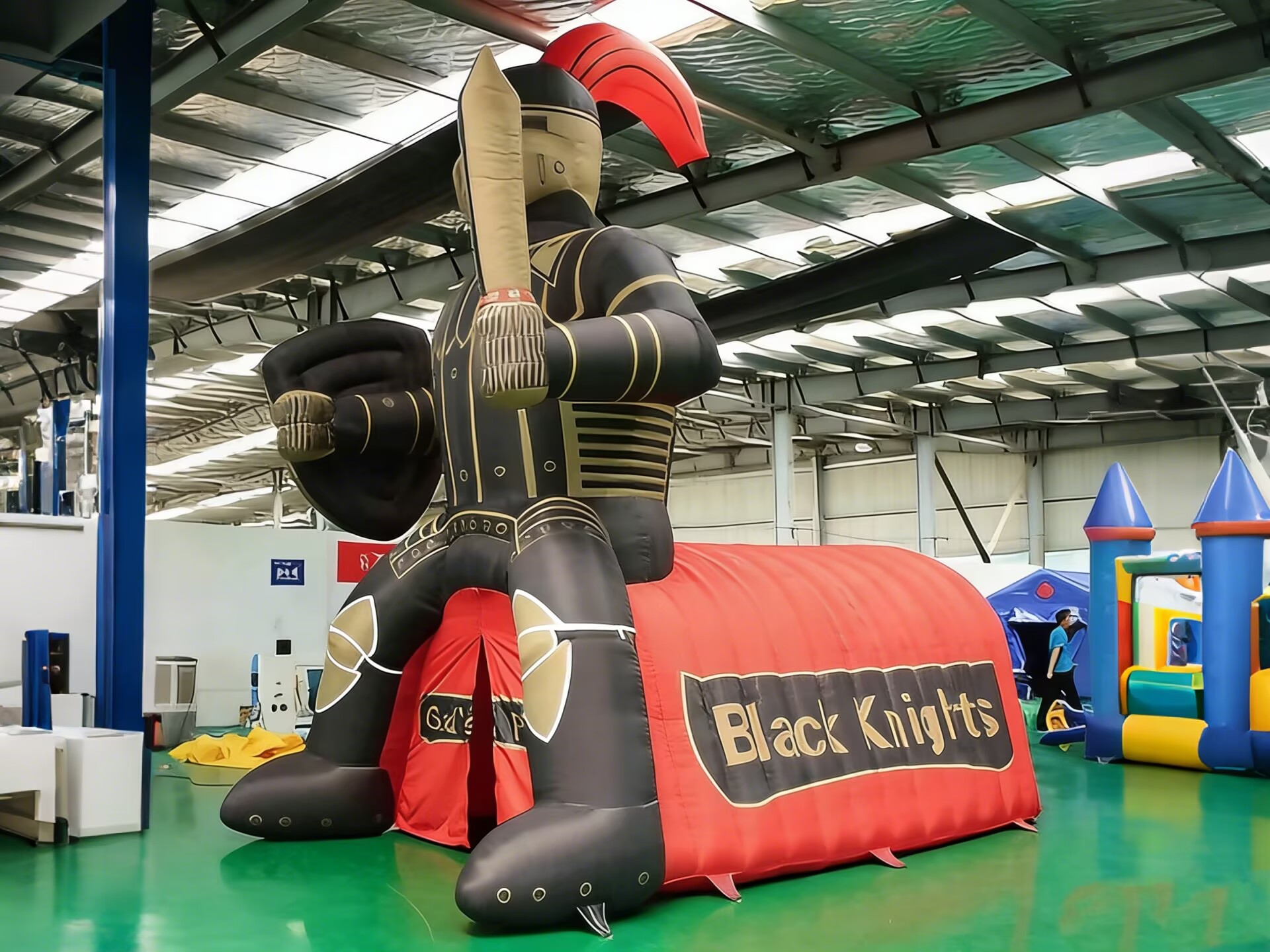 black knight inflatable sports tunnel