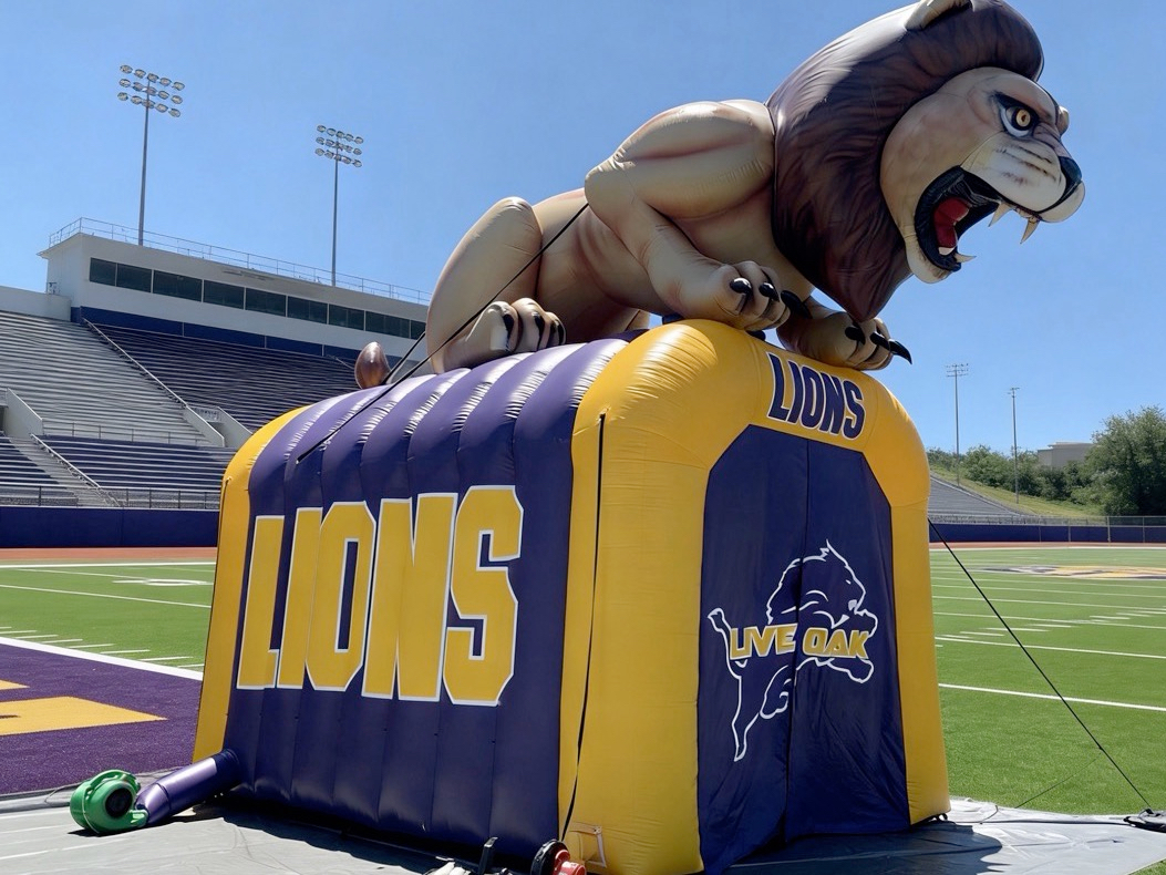 lion mascot tunnel