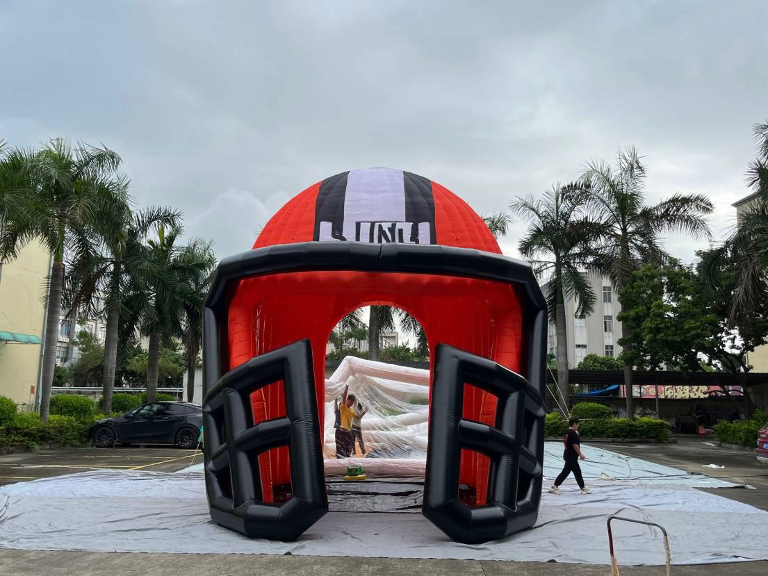 cleveland browns inflatable helmet tunnel