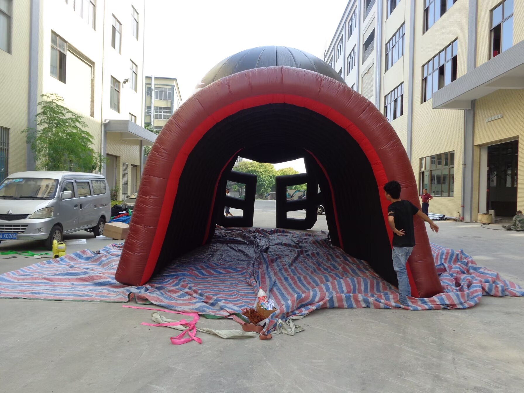 Custom inflatable team entrance graphics