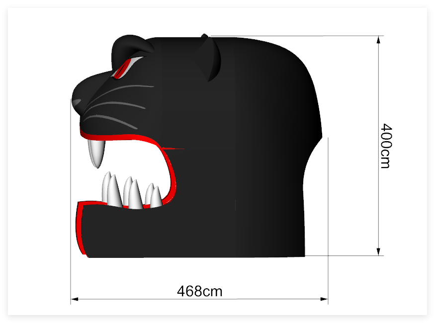 K.C. Wolf Inflatable Tunnel