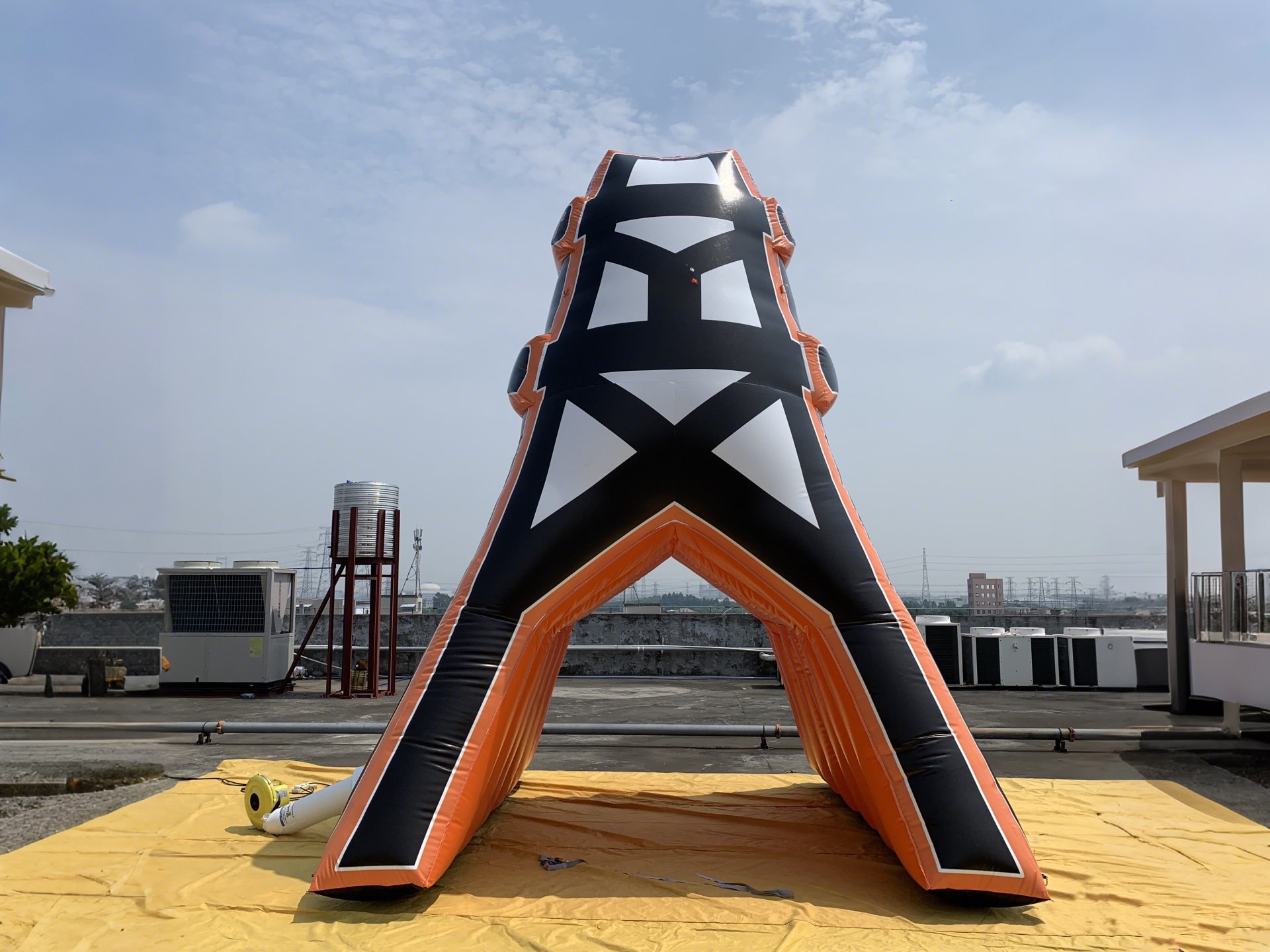 custom oil tower inflatable tunnel