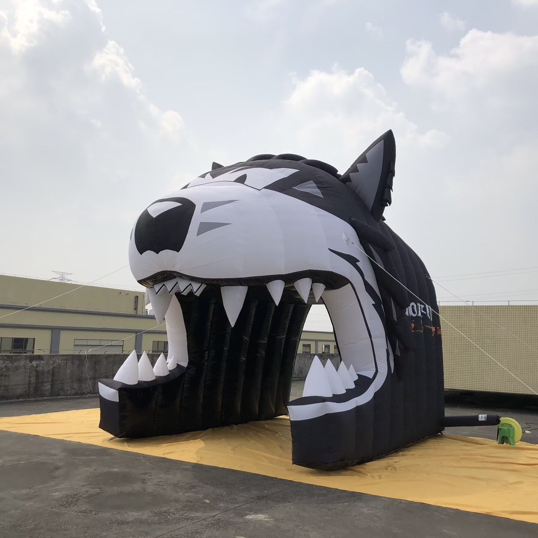 wolf cartoon inflatable tunnel