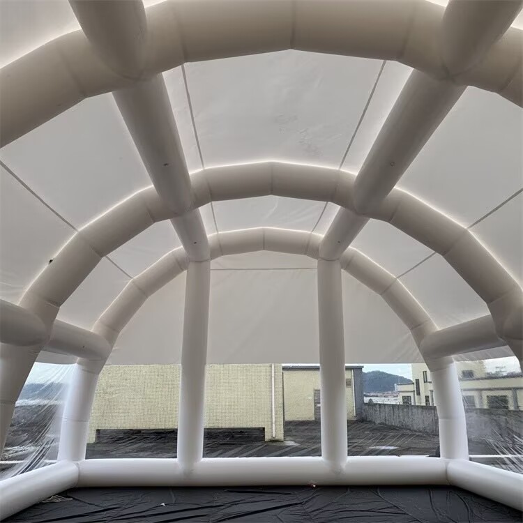 Mobile inflatable pool dome 4