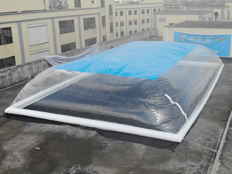 Custom pool dome details