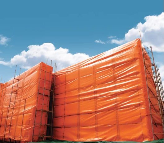 Contractor grade heavy duty tarp cover