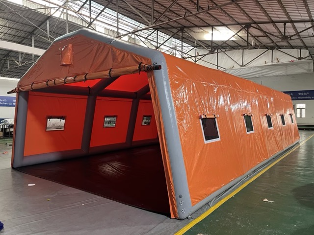 Emergency command tent setup