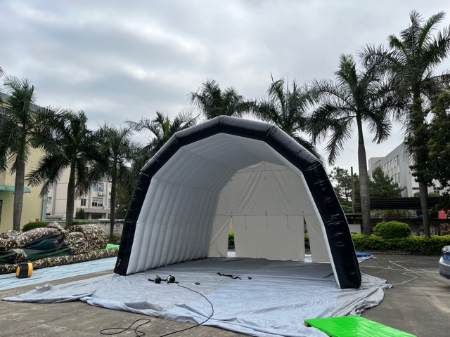 Exhibition tent interior