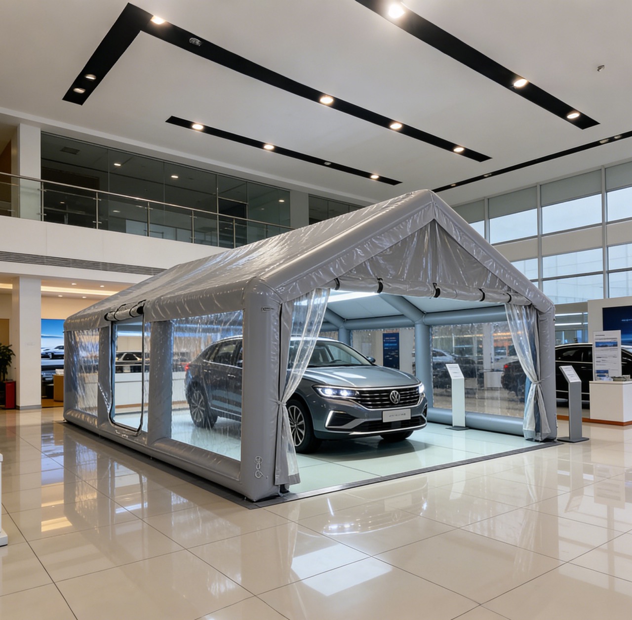 Customizable Sloped-Top Airtight Inflatable Car Cover
