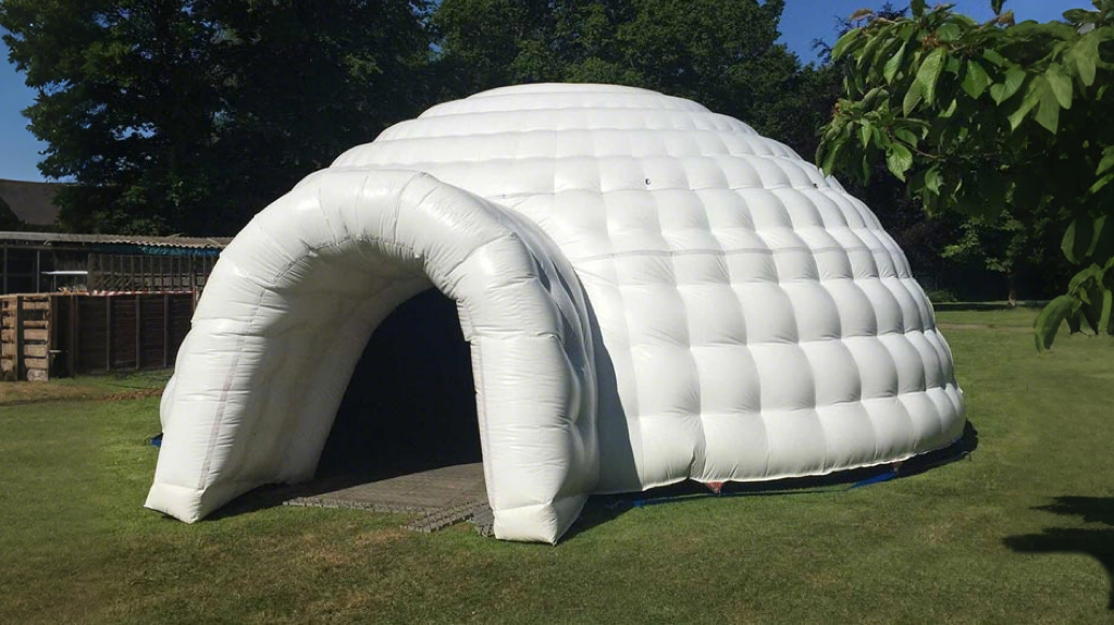 Custom Inflatable Dome Tent with Attached Entryway