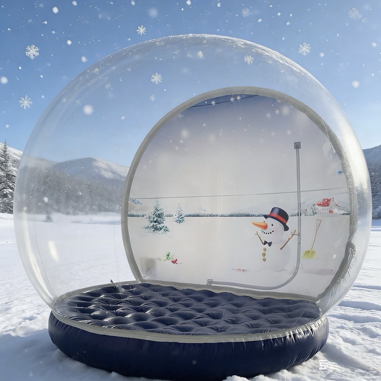 4M Custom Inflatable Snow Globe with Airtight Base