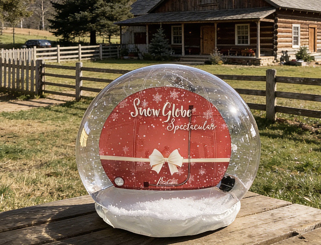 2.5m Inflatable snow globe: a dreamy decoration in winter