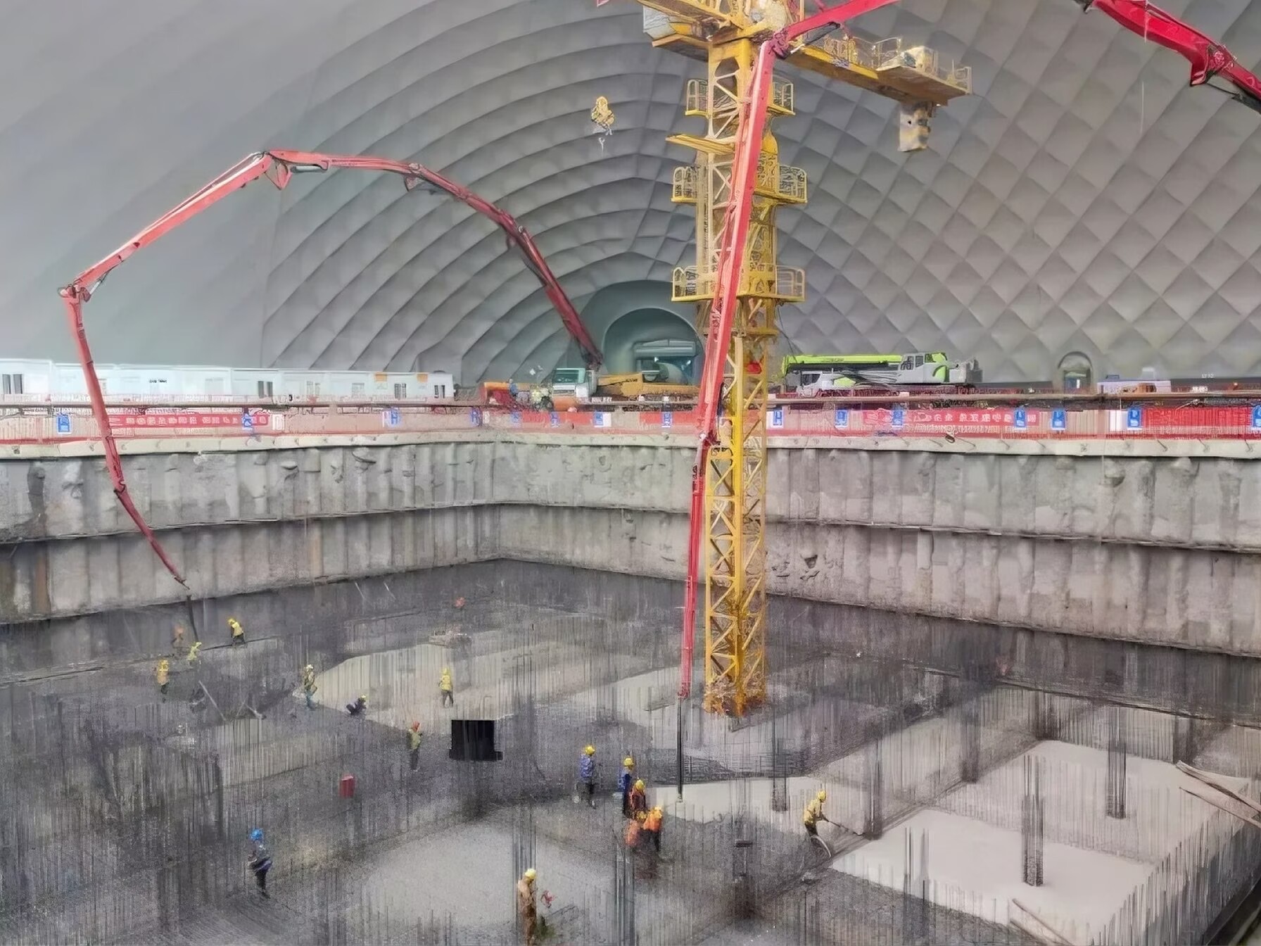 Foundation Pit Air Dome Project  Air-Supported Structure