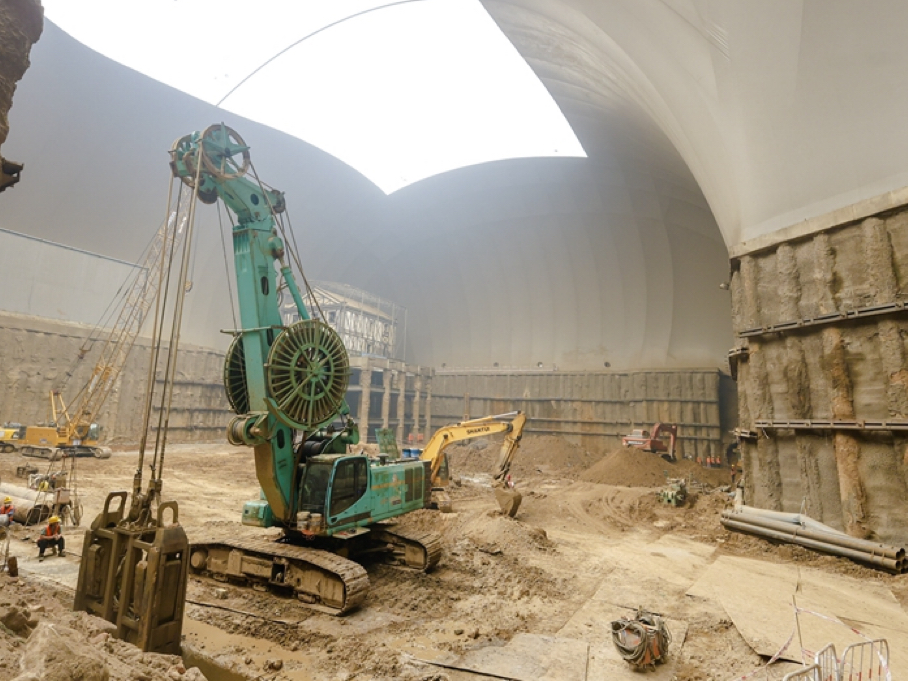 Smart Foundation Pit Air Dome for Fast Construction