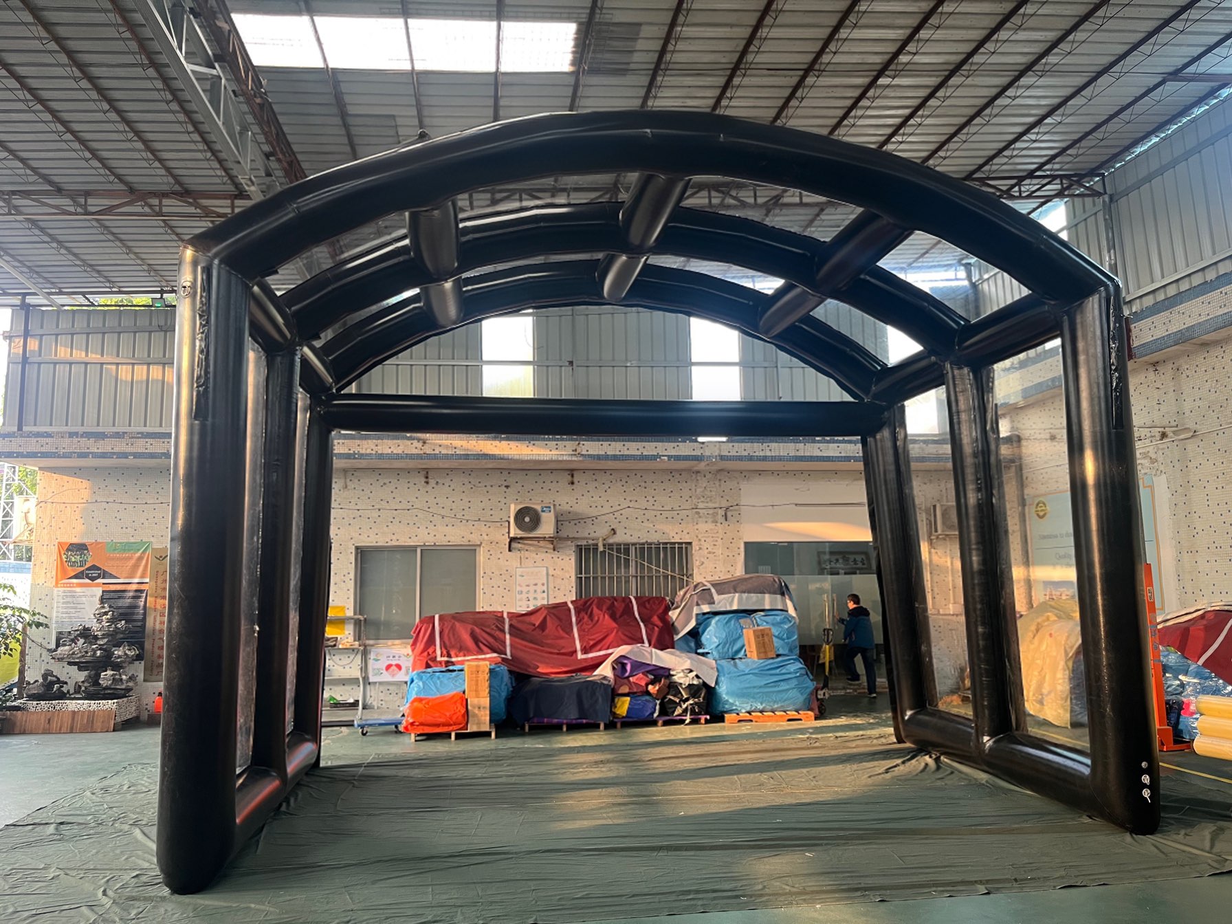 4x7m Inflatable Stage Tent with Clear Walls