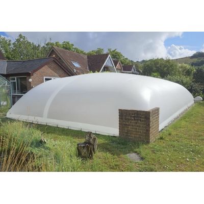 Transparent PVC Mesh Reinforced Inflatable Pool Cover