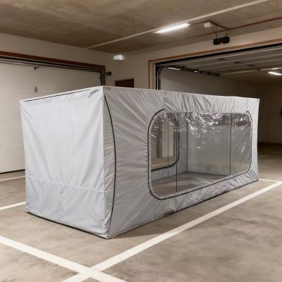Inflatable Frame Vehicle Cover