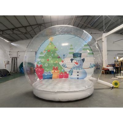 4M Inflatable Snowman Snow Globe with Tunnel